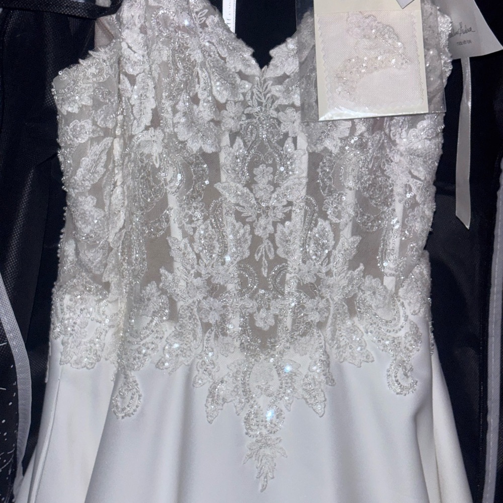 Mori Lee White Lace Wedding Dress